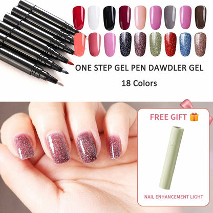 💅💦 Limited Time Buy 1 Get 1 Free - £9.99! ✨One Step Nail Gel Pen🎨Free handheld mini UV nail lamp💡