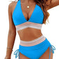 ⏰Last Day Promotion 60% OFF -⏳2026 High Waisted Tummy Control Color Block Bikini Sets