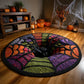 🔥2026 Hot Sale 50% OFF🎃⚡ 50K+ SOLD! 🎁3D Skeleton Vortex Quilted Round Halloween Rug
