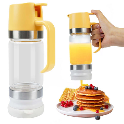 🍯 50% OFF NOW! ✨ 9oz No-Drip Glass Honey & Syrup Dispenser – Mess-Free, Easy Pour & Perfect for Kitchen & Breakfast 🍽️