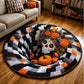 🔥2026 Hot Sale 50% OFF🎃⚡ 50K+ SOLD! 🎁3D Skeleton Vortex Quilted Round Halloween Rug