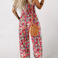 🏝️LAST DAY SALE 50% OFF🏖️Women’s Casual Print Sleeveless Overalls Jumpsuits