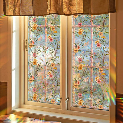 TODAY ONLY 9.99! SAVE 50%💐Colorful Floral Bouquet Window Sticker🖼️ Make Your Window Beautiful in Seconds! Cut to any size you like!