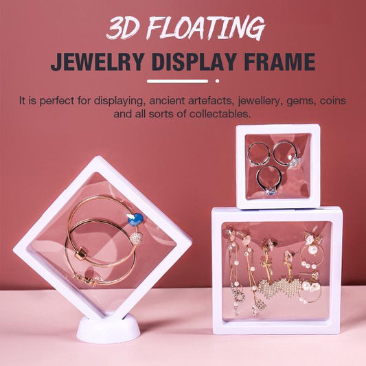 💍 3D Jewelry Display Frame – Transparent Showcase for Necklaces, Earings, Rings, Perfect for Retail or Home Display ✨🖼️