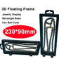 💍 3D Jewelry Display Frame – Transparent Showcase for Necklaces, Earings, Rings, Perfect for Retail or Home Display ✨🖼️