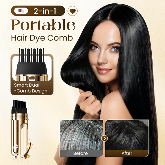🔥Hot Sale🔥2-in-1 Hair Dye Comb – Flawless Gray Coverage. Zero Mess. Zero Stains.