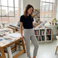 ⏳2026 Hot Sale 70% OFF🌞Women’s Fitted High-Waisted Zip-Pocket Trousers - 👖Lightweight, Breathable, Soft 26"/27" Ankle Pants with Zipper Pockets