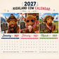🔥Hot Sale Only￡10.99！✨ 45K+ SOLD! 🎁2027 Funny HighlandCows Wall Calendar |A4Hanging Calendar