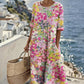 🌸 Estelle Printed Summer Dress – Flowy A-Line, Pockets, 6 Colorful Prints. 48% OFF + Free Shipping!