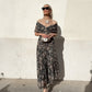 🌸New Arrival 70%OFF💖 Women's Off-the-Shoulder V-Neck Printed Dress
