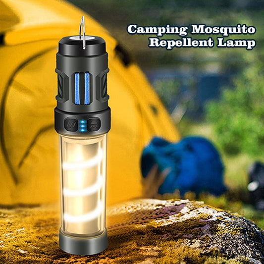 🦟🏕️ LED Outdoor Camping Lantern & Flashlight – Mosquito Repellent, Portable, Multifunctional (Hanging or Handheld). Perfect for Tent, Hiking or Backyard! 💡🔋✨