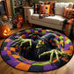 🔥2026 Hot Sale 50% OFF🎃⚡ 50K+ SOLD! 🎁3D Skeleton Vortex Quilted Round Halloween Rug
