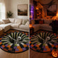 🔥2026 Hot Sale 50% OFF🎃⚡ 50K+ SOLD! 🎁3D Skeleton Vortex Quilted Round Halloween Rug
