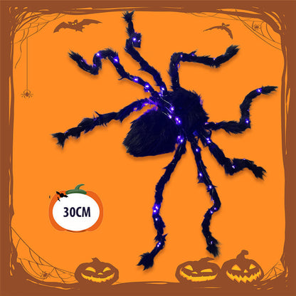 ⏳Limited time 50% discount 🎃Halloween Black Spider Decoration with Light🕷️