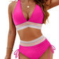 ⏰Last Day Promotion 60% OFF -⏳2026 High Waisted Tummy Control Color Block Bikini Sets