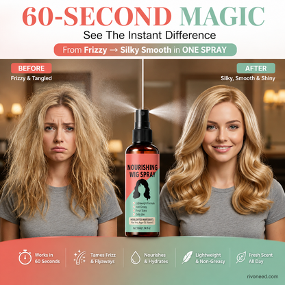 ⏳LAST DAY SALE 67% OFF !!📢Lightweight No-Rinse Nourishing Wig Spray