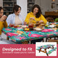 🦩✨Flamingo Picnic Table Cover Bench Covers and Carrying bag, Elastic all Around,Windproof and Waterproof Picnic Table Covers with Elastic for Camping 🎉
