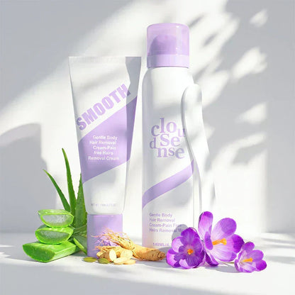 🧴LAST DAY SALE ONLY ￡9.99!! 💖Gentle & Painless Hair Removal Cream Duo for Sensitive Skin, Say Goodbye To Unwanted Hair Without Pain👋