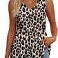 🌞HOT SALE 49% OFF👚Women's Print Flowy Sleeveless V Neck Peplum Tank Tops