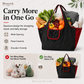 🛍️Surprise Price: Only £8.99!!!🛒 Foldable Reusable Shopping Bag – Large Capacity, Lightweight & Washable