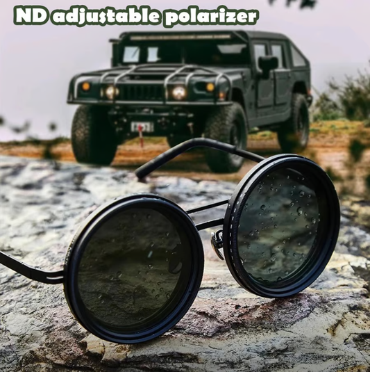 🕶️ 55% OFF NOW! 🌞 Adjustable Tint Polarized Round Sunglasses – UV400 Protection, Lightweight & Scratch-Resistant ✨