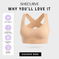 ✨50% OFF NOW! 👙 Front Closure Cross-Back Wireless Posture Bra – Ultra Push-Up, All-Day Comfort & Natural Lift for a Slimmer, Taller Silhouette 💖