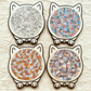 🔥2026 Hot Sale 50% OFF✨⚡ 50K+ SOLD! 🎁🧩135-Piece Morandi-Colored Cat Shaped Wooden Jigsaw Puzzle