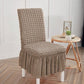 🎀🪑Ruffle Design Dinning Chair Covers,Soft Drop Cloth, Universal Fit for High-Back & Low-Back Chairs.