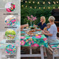 🦩✨Flamingo Picnic Table Cover Bench Covers and Carrying bag, Elastic all Around,Windproof and Waterproof Picnic Table Covers with Elastic for Camping 🎉