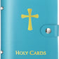 ✝️ Catholic Genuine Leather Holy Card Holder – Pocket Prayer Card Organizer with Snap Closure