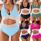 ⏰Last Day Promotion 60% OFF -⏳2026 High Waisted Tummy Control Color Block Bikini Sets