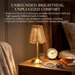 🌟🕯️ Cordless Boho Rattan Table Lamp – LED Bedside Lamp with Rechargeable Battery, Natural Rattan Shade, Creates Cozy Atmosphere Anywhere. A Must-Have for Boho Home Decor! 🎋💡