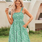 ⏰Hot Sale 80% Off💃Women's Summer Dresses Casual Square Neck Floral Sundress With Pockets