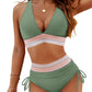 ⏰Last Day Promotion 60% OFF -⏳2026 High Waisted Tummy Control Color Block Bikini Sets