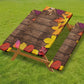 🦩✨Flamingo Picnic Table Cover Bench Covers and Carrying bag, Elastic all Around,Windproof and Waterproof Picnic Table Covers with Elastic for Camping 🎉