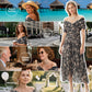 🌸New Arrival 70%OFF💖 Women's Off-the-Shoulder V-Neck Printed Dress