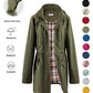 🔥Limited Hot Sale 50% OFF🎁🧥3-in-1 Plaid Waterproof Jacket for Women– Rain, Wind & Cold, All Covered