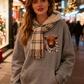 ⏳LAST DAY SALE ONLY￡18.99!🔥✨🎁Cute Highland Cow Cozy Fleece-Lined Hooded Sweatshirt🦬