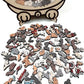 🔥2026 Hot Sale 50% OFF✨⚡ 50K+ SOLD! 🎁🧩135-Piece Morandi-Colored Cat Shaped Wooden Jigsaw Puzzle