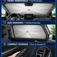 🔥Last Day 70% OFF - 2026 Upgraded Car Windshield Sun Shade Umbrella☂️