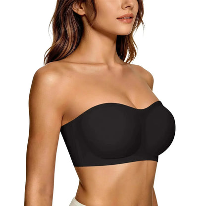 ⛱️Last Day Special Price ￡7.59!!💞Womens Strapless Wireless Padded Bandeau Bra