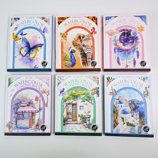 🔥2026 Hot Only￡9.99！✨⚡ 50K+ SOLD! 🎁Magic Watercolor Coating Book | Just Add Water