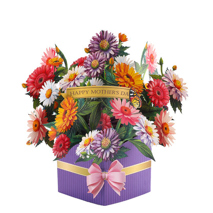 🌷💐 Mother’s Day & All Occasions – Vibrant 3D Pop-Up Flower & Butterfly Card with Envelope. Perfect for Birthdays, Anniversaries, Graduation, Valentine’s, Teacher’s Day & More 🎁🦋