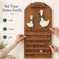 🎊⏳LAST DAY SALE Only￡19.99！📢 Special Blowout 🔥Wooden Perpetual Calendar – Elegant Desktop Decor🌸