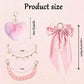 🐆👜 4-Piece Leopard Print Set – Fashion Bag + Acrylic Chain Strap + Pom Pom Charm + Bow Decoration. Mix & Match Your Own Style! 💼❤️✨