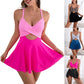 ⏳Last Day Special Sale 80% OFF🩱Women's Cutout One Piece Skirt Swimsuit