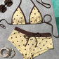 👙New arrival 50% OFF! ☀️Women's Polka Dots 2 Piece Swimsuit Triangle Halter Bikini Set Boyshorts Bathing Suit