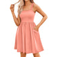 ⏰Hot Sale 80% Off💃Women's Summer Dresses Casual Square Neck Floral Sundress With Pockets