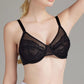 ⏳Brand Weekly Promotion 70% OFF!🖤Women's Mermaid Scales Lace Minimiser Bra Full Cup Wide Side Bands Adjustable Straps