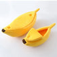 🍌🐱 Creative Banana Shape Bed For Cats & Dogs – Plush Semi-Enclosed Cave, Soft Sponge Padding, Cozy Private Retreat For Kittens, Cats & Small Pets. Available In 4 Sizes! 💤✨🛏️